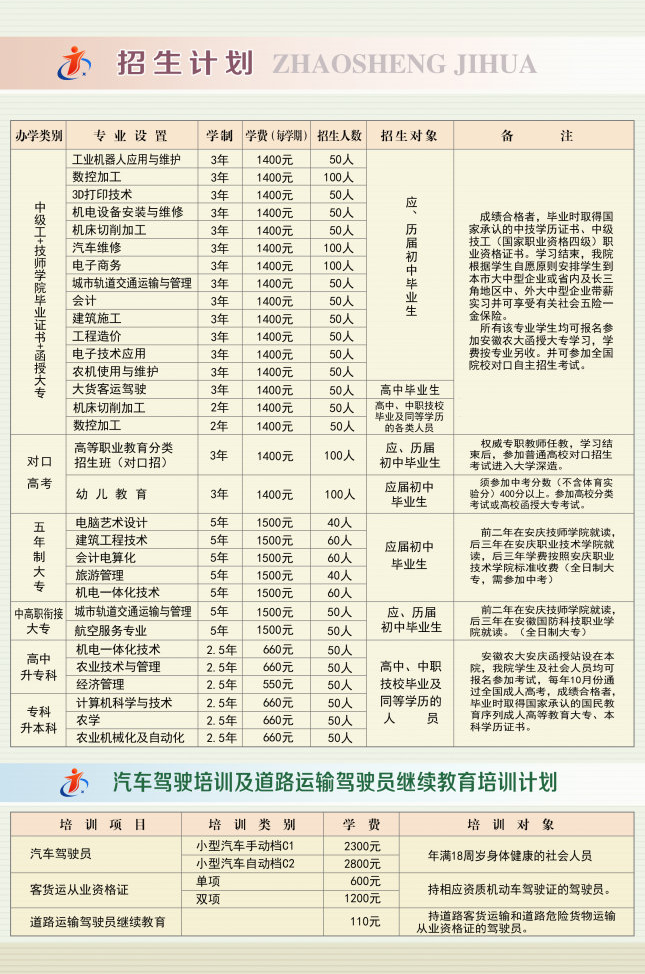 安徽安慶技師學(xué)院