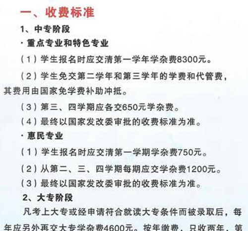 達(dá)州西南職業(yè)技術(shù)學(xué)校學(xué)費(fèi)、費(fèi)用多少？