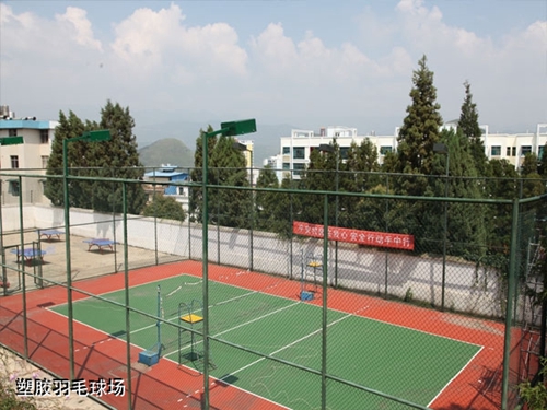 貴州盤江技校(貴州盤江投資控股集團(tuán)有限公司技工學(xué)校)塑膠羽毛球場