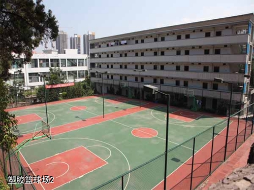 貴州盤江技校(貴州盤江投資控股集團(tuán)有限公司技工學(xué)校)塑膠籃球場2
