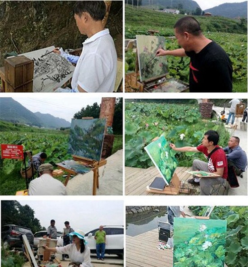 遵義美術(shù)學校師生外出寫真