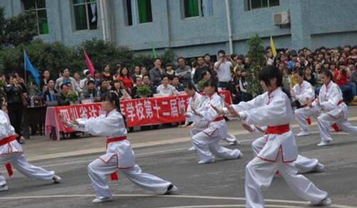 四川省達(dá)州中醫(yī)學(xué)校太極表演