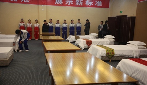 四川省成都市禮儀職業(yè)中學(xué)旅游專(zhuān)業(yè)客房實(shí)訓(xùn)室