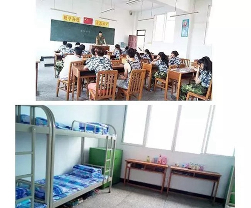 自貢市旭江職業(yè)技術(shù)學(xué)校整潔的學(xué)生寢室