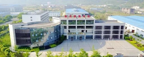 四川射洪旅游學(xué)校鳥瞰圖