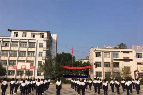 大竹縣石子職業(yè)中學(xué)體操比賽