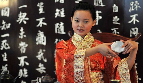 德陽黃許職業(yè)中專學(xué)校茶藝實訓(xùn)
