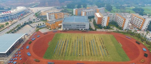 四川省犍為職業(yè)高級中學校園鳥瞰