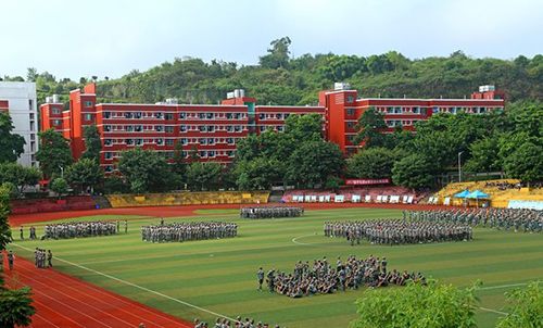 重慶信息技術(shù)職業(yè)學院軍訓生活