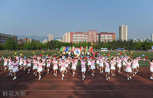 重慶電訊職業(yè)學院鮮花方隊