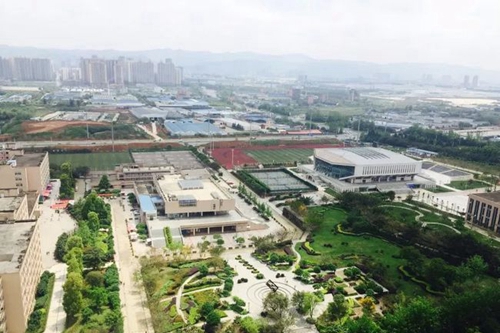 四川財經(jīng)職業(yè)學院校園俯視圖