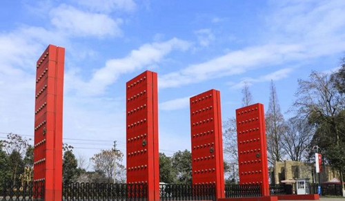 成都東軟學(xué)院校門(mén)一角