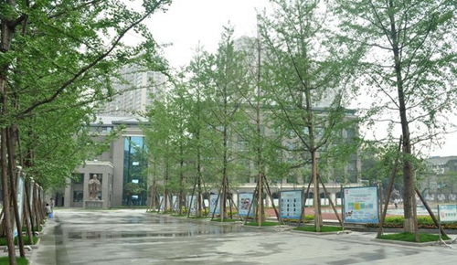 成都樹(shù)德中學(xué)春日校園