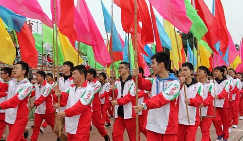 樹德中學(xué)博瑞實(shí)驗(yàn)學(xué)校彩旗隊(duì)