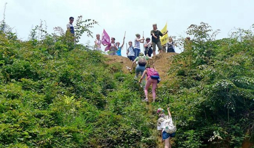成都市通錦中學校登山活動
