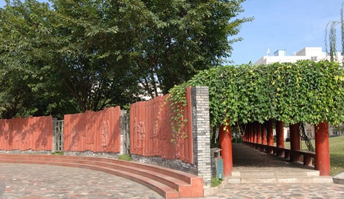 成都溫江二中校園長廊