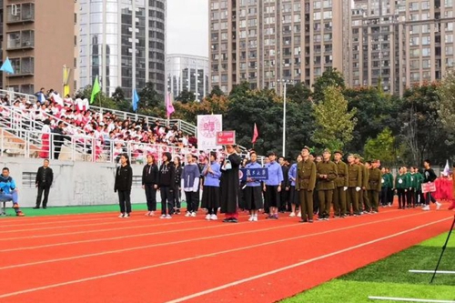 成都樹德中學國際部(光華校區(qū))方隊