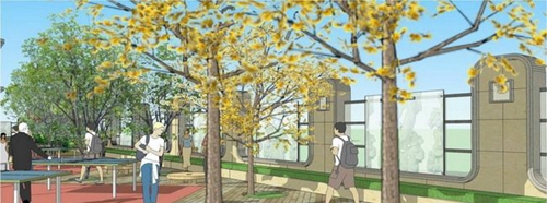 成都市泡桐樹中學秋日校園