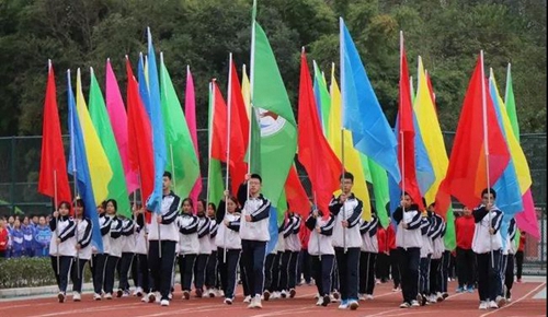 簡陽市實驗中學彩旗隊