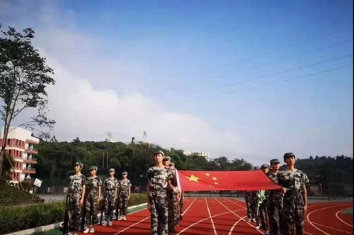 簡陽市實驗中學軍訓風采