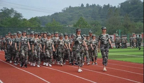 簡陽市實驗中學軍訓匯演2