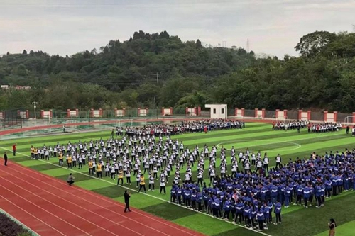 簡陽市實驗中學課間操比賽