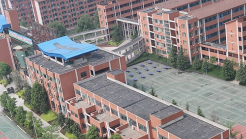遵義市南白中學(xué)俯瞰校園