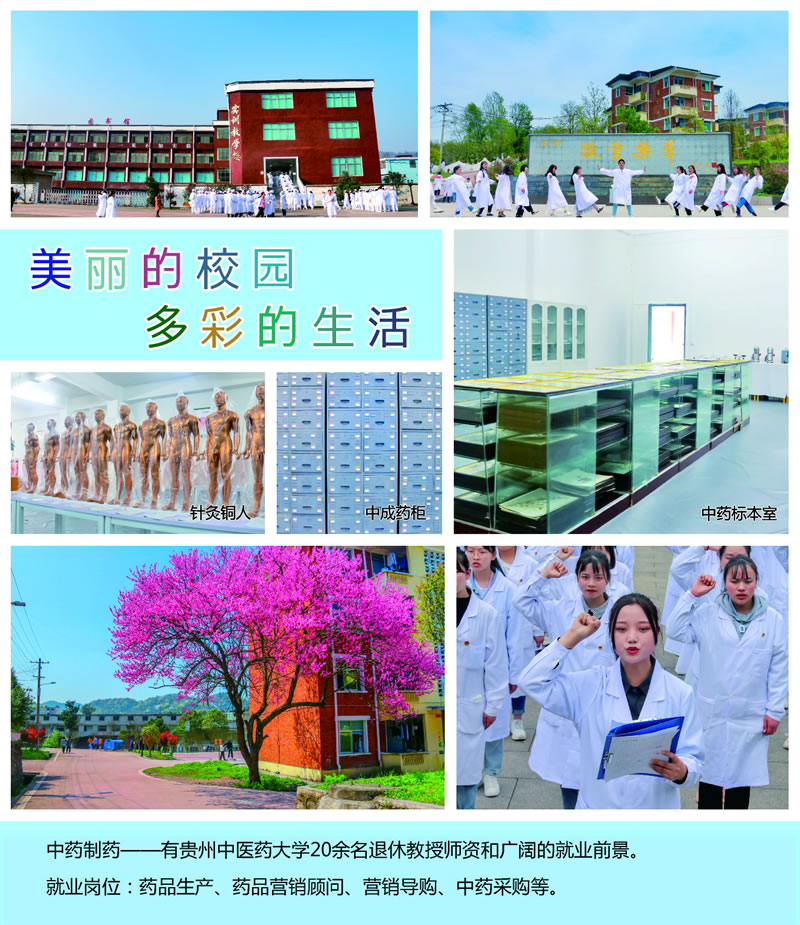 貴州中醫(yī)藥職業(yè)學校美麗的校園