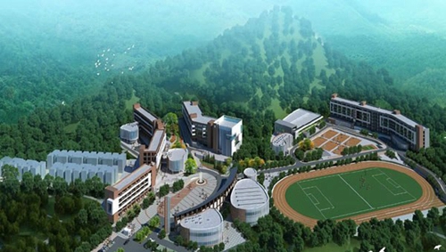 習(xí)水縣綠洲高級中學(xué)校園全貌
